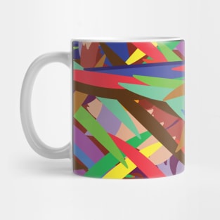 digital abstract linear shape art Mug